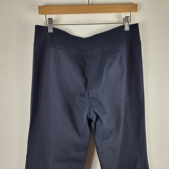 MAG Magaschoni Faux Belted Mid Rise Flare Trouser Pants - Picture 9 of 10